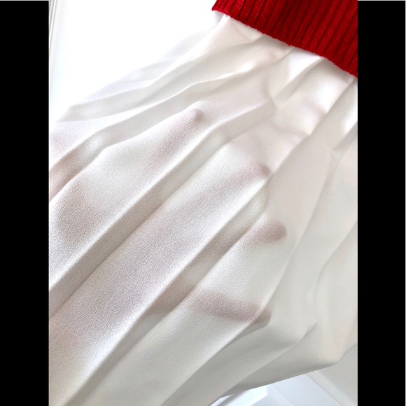 VTG90s/20’sDior cruise 22 look white sheer all around pleat Boston proper skirt - Picture 9 of 10